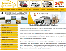 Tablet Screenshot of hyderabadcartravel.com